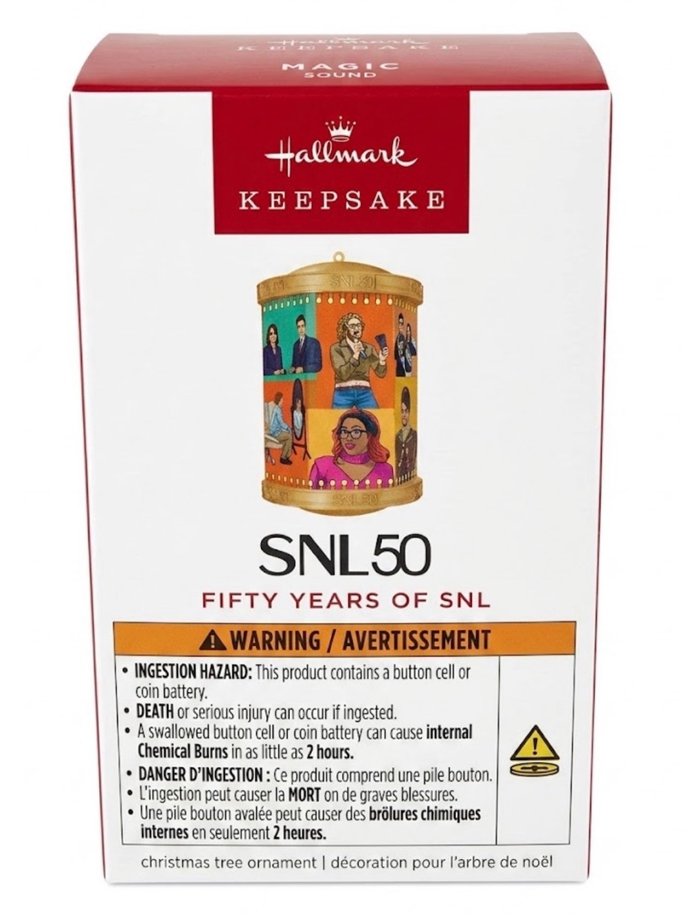 Hallmark Keepsake SNL 50 Fifty Years of SNL Magic Sound Motion Ornament
